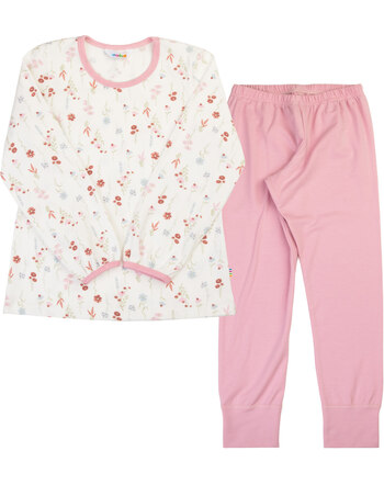 Joha Schlafanzug/Pyjama zweiteilig aus Bio-Baumwolle - Off White