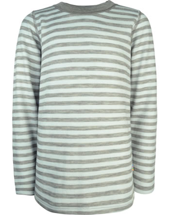 Joha Shirt long sleeve merino wool stripes minze