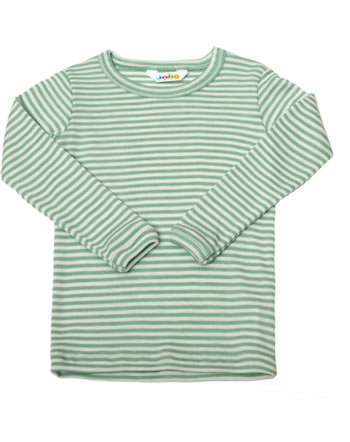 Joha Shirt long sleeve merino wool/silk green/striped