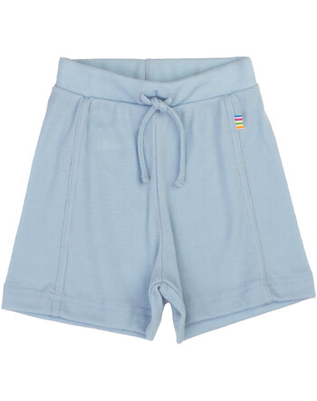 Joha Sommershorts uni aus leichter Merinowolle - Blau