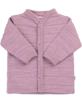 Joha Strick-Cardigan mit Knopfleiste aus Merinowolle - Lilac 💗🌿