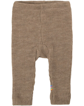 Joha Strick-Leggings aus 100 % Merinowolle - Beige Melange