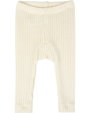Joha Strickhose in Rippoptik aus Merinowolle - Nature