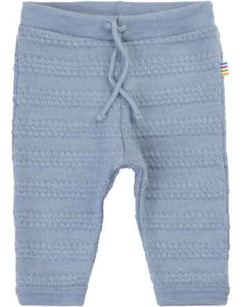 Joha Strickhose mit Zierkordel aus Merinowolle - Blue