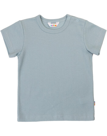 Joha T-Shirt mit Piqué-Struktur aus Bio-Baumwolle - Blau