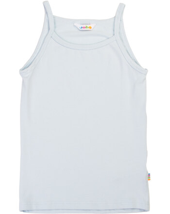 Joha Unterhemd für Mädchen mit Spaghetti-Trägern aus Bambus-Viskose/Lycra - Hellblau