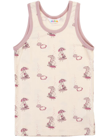 Joha Unterhemd für Mädchen mit Glitzerprint aus Bambus-Viskose/Lycra - Creme 🦄