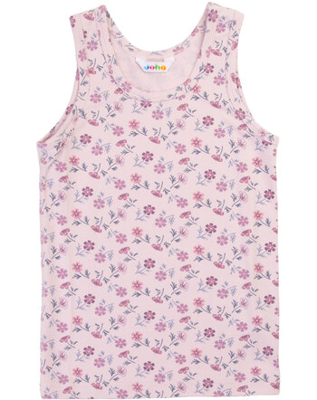 Joha Unterhemd mit floralem Print aus Bambus-Viskose/Lycra - Lila 🌸🌼