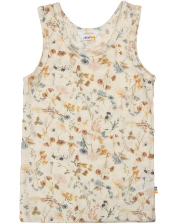 Joha Unterhemd mit floralem Print aus Merinowolle - Off White