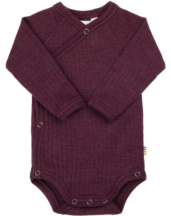 Joha Wickelbody aus Merinowolle - Pflaume