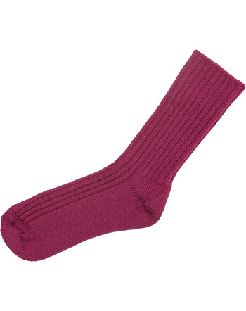Joha Wollsocken in Rippoptik - Pink