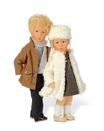 Kathe Kruse doll VII Coco 47221 Doll on the right