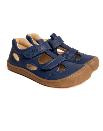 Koel Barfuß-Klettsandale 'Deen Napa' für normale und breitere Füße - Jeans