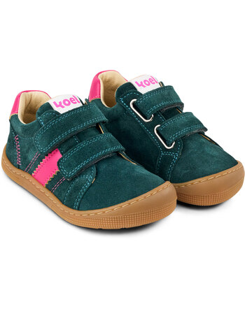 Koel Kinder-Barfußschuh 'Denis Suede 3.0' mit mittlerer Zehenbox - Turquoise