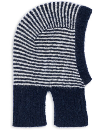 Konges Sløjd Balaclava/Mütze 'Berle' aus Wollmischung - Ensign Blue/Buttercream
