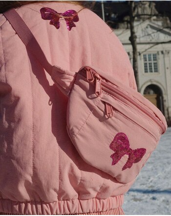 Konges Sløjd Bauchtasche 'Juno' mit Glitzer-Schleife - Rosette