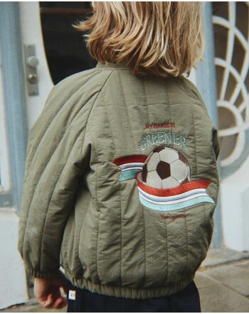Konges Sløjd Bomber-Jacke 'Juno' mit Fußball-Stickerei - Kalamata ⚽
