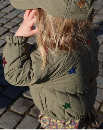 Konges Sløjd Bomber-Jacke 'Juno' mit Glitzer-Sternen - Kalamata