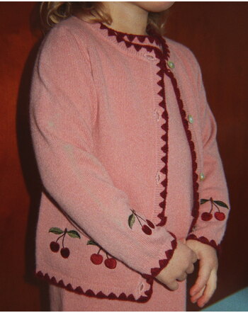 Konges Sløjd Cardigan/Strickjacke 'Collette' für Kind und Baby aus 100 % Wolle - Pale Blush 🍒