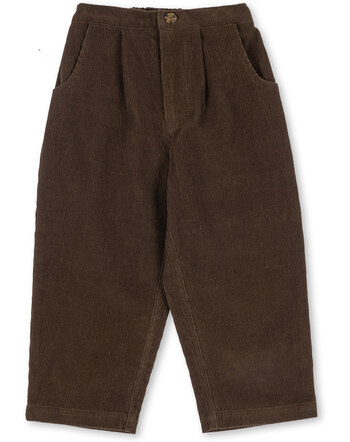 Konges Sløjd Cord-Hose 'Remy' aus Bio-Baumwolle - Slate Black