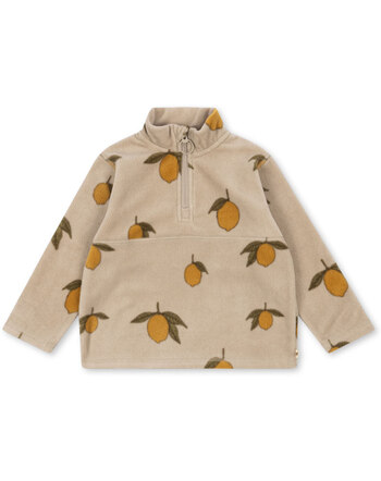 Konges Sløjd Fleece-Sweatshirt 'Tavi' mit Zitronen - Mon Grand Citron 🍋