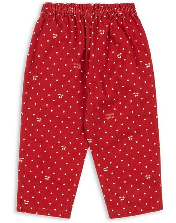 Konges Sløjd Jeans-Hose 'Magot' im Punkte-Design aus 100 % Bio-Baumwolle - Cherry Dot Derby