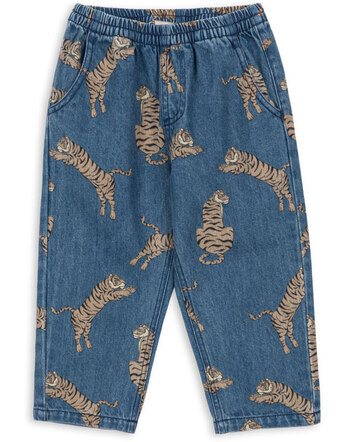 Konges Sløjd Jeanshose 'Magot' aus Bio-Baumwolle - Tiger 🐅