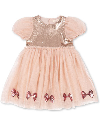 Konges Sløjd Kleid 'Mei' mit Glitzer & Pailetten - Smoke Gray 🎀