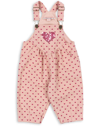 Konges Sløjd Latzhose 'Nola' aus Bio-Baumwolle - Berry Coeur 💖