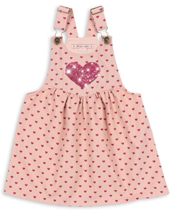 Konges Sløjd Latzkleid 'Nola' aus Bio-Baumwolle - Berry Coeur 💖