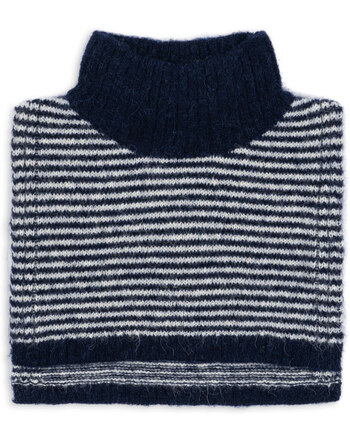 Konges Sløjd Nackenwärmer 'Berle' aus Wollmischung - Ensign Blue/Buttercream