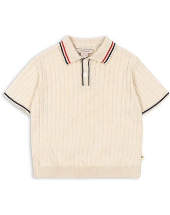Konges Sløjd Poloshirt 'Mio' aus 100 % Bio-Baumwolle - Almond Milk