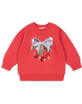 Konges Sløjd Pullover 'Lou' aus Bio-Baumwolle - Winterberry 🍒 🎀