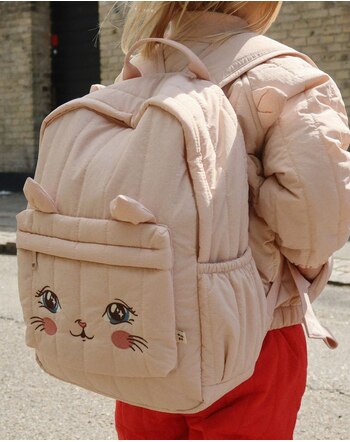 Konges Sløjd Rucksack 'Juno Kitty' mit Stickerei - Cameo Rose