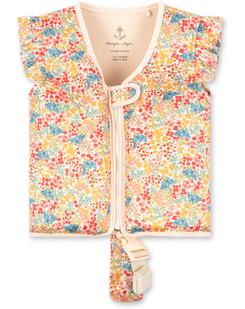 Konges Sløjd Schwimmweste 'Avery' mit Blümchen-Design - Cherry Coeur Rose