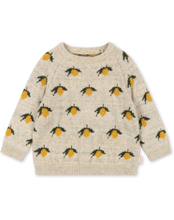 Konges Sløjd Strick-Pullover 'Belou' aus Wollmischung - Lemon