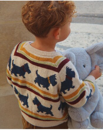 Konges Sløjd Strick-Pullover 'Belou' aus Wollmischung - Piccolo Scottie