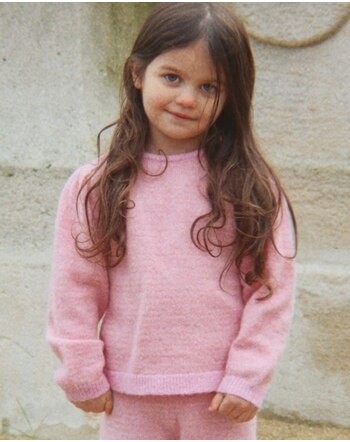 Konges Sløjd Strick-Pullover 'Berle' aus Wollmischung - Purple/Pink Dolphin