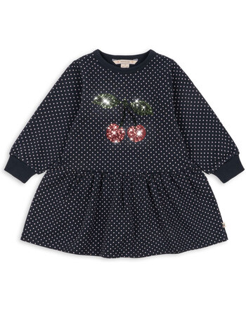 Konges Sløjd Sweat-Kleid 'Loupy Lou' aus Bio-Baumwolle mit Punkten - Dot Tout Petite