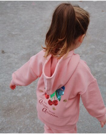 Konges Sløjd Sweatjacke 'Lou' aus Bio-Baumwolle - Mellow Rose 🎀