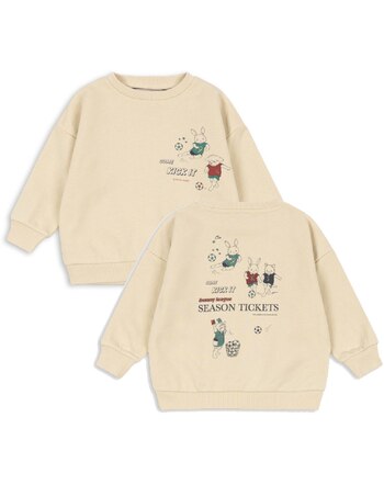 Konges Sløjd Sweatshirt 'Lou' aus Bio-Baumwolle - Wood Ash 🐰