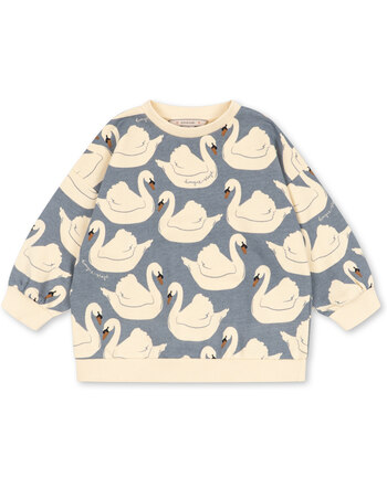 Konges Sløjd Sweatshirt 'Loupy Lou' aus 100 % Bio-Baumwolle mit Schwänen - Swan