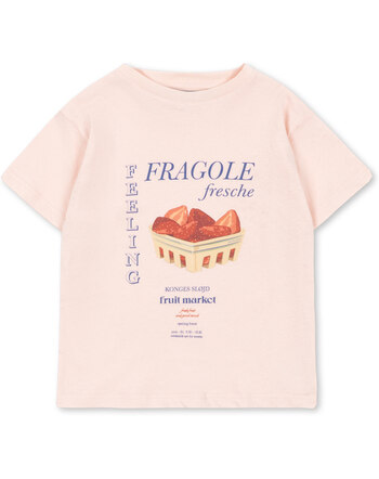 Konges Sløjd T-Shirt 'Era Tee' aus Bio-Baumwolle und Leinen - Creole Pink