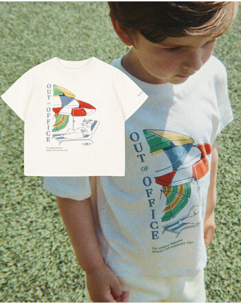 Konges Sløjd T-Shirt 'Famo Tee' aus 100 % Bio-Baumwolle - Antique White