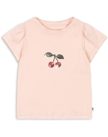 Konges Sløjd T-Shirt mit Pailetten aus Bio-Baumwolle - Pale Blush 🍒