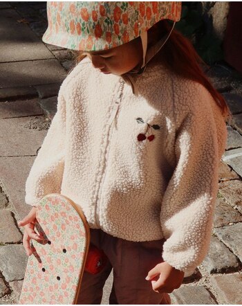 Konges Sløjd Teddy-Jacke 'Jazz' mit Fleecefutter - Sand Dollar 🍒