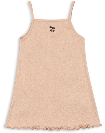 Konges Sløjd Träger-Kleid 'Roli' aus Baumwoll-Mischung - Cameo Rose