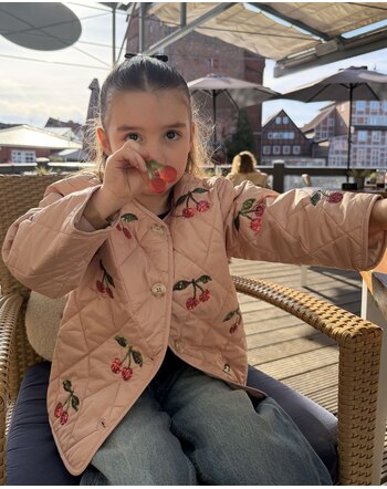 Konges Sløjd Steppjacke 'Flora' mit Pailletten - Ma Grande Cerise 