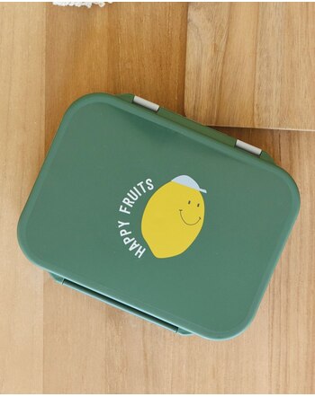 Lässig Bento-Lunchbox 'Happy Fruits Lemon' - Green