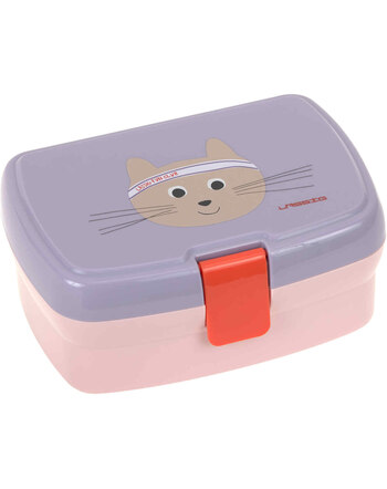 Lässig Lunchbox TINY TEAM CAT - Lilac